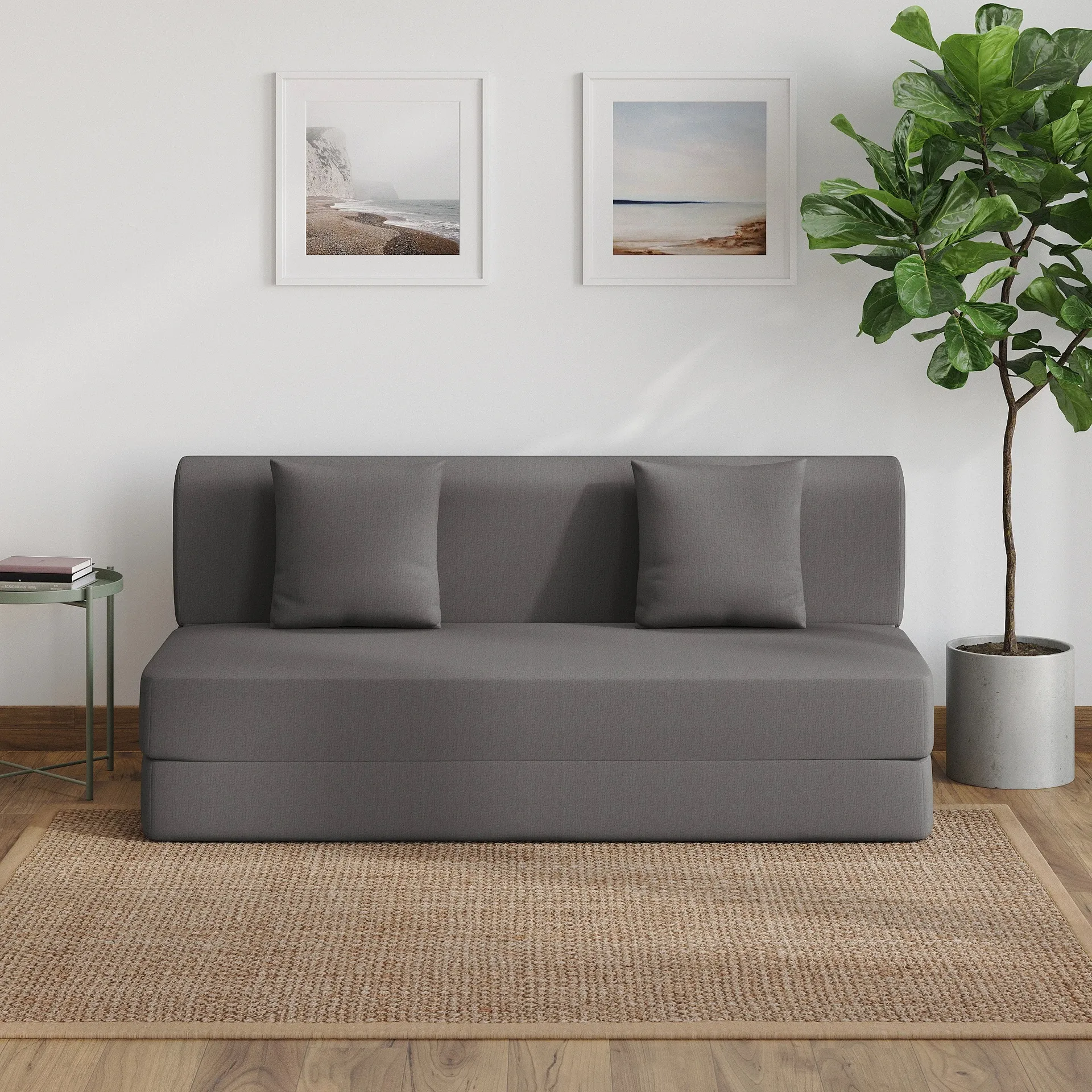 Wakefit Flipper (6.5 Thickness) 3 Seater Double Foam Fold Out Sofa Cum Bed